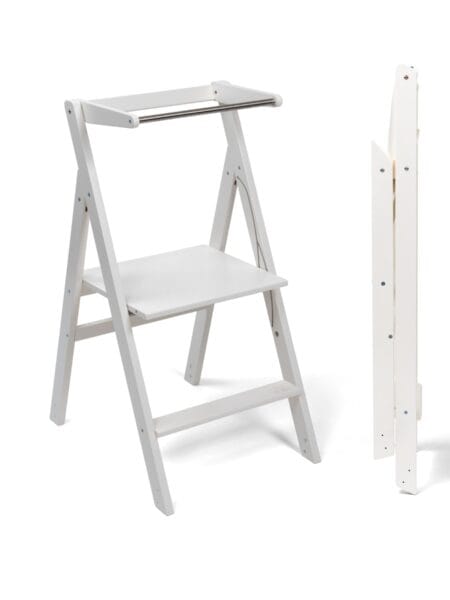 STEP'n'FOLD sulankstomas virtuvės bokštelis – Baltas